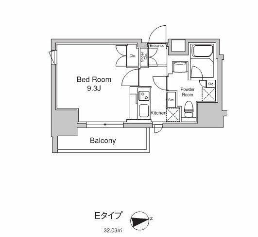プラウドフラット浅草駒形の間取り