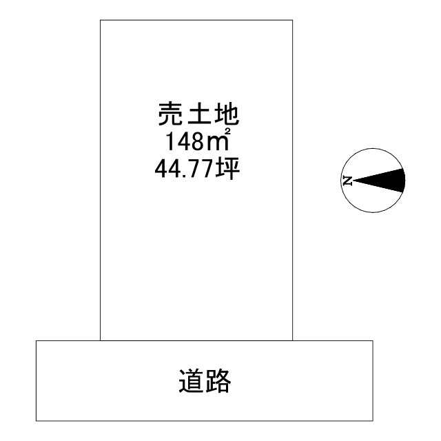 那賀川町赤池161-8土地の土地図