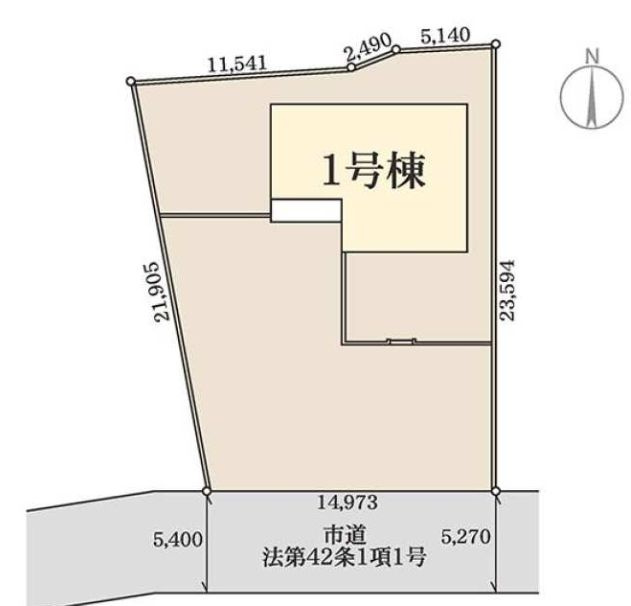 リーブルガーデンＳ第9前橋富士見町原之郷　1号棟の区画図|駐車場４台ご用意しています！来客時も重宝しますよ♪
前面道路も5.2mありるので車の出し入れもしやすいですよ！
