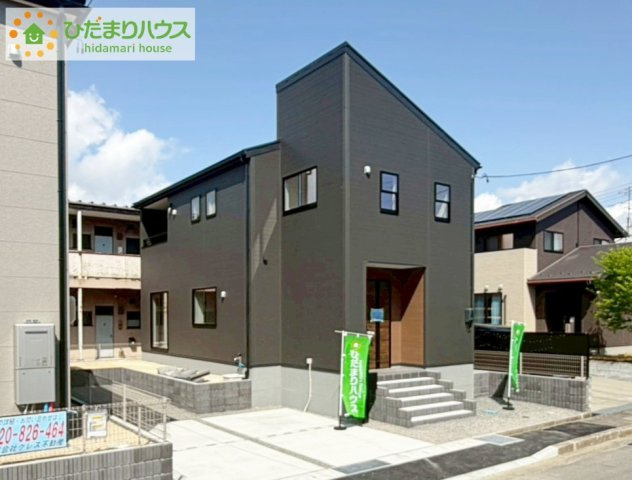いわき市平塩第1　新築戸建　１号棟の外観|小中学校が近く、お子様の通学も安心♪