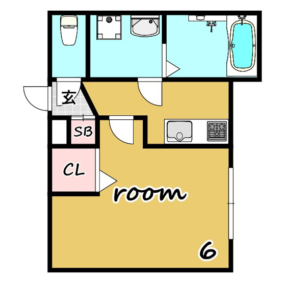 【間取り】 | ハルジュール | ★オートロック★宅配BOX★浴室乾燥機★追炊★エアコン★