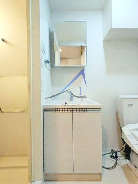 プレミアムキューブ東十条アリアの洗面所|洗面台です。