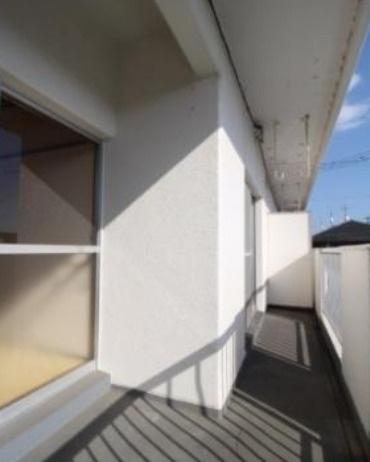 マンション難波のバルコニー