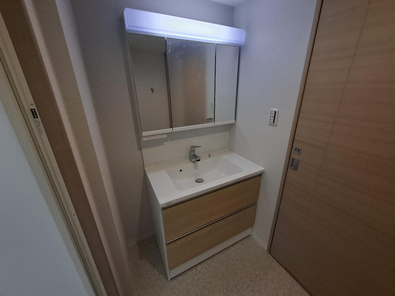 グランアッシュ天美駅前の独立洗面台