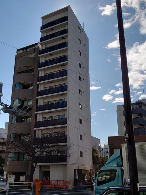 クレストコート広尾の外観|１１階建てです