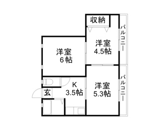 【間取り】 | 伊庭マンションⅡ