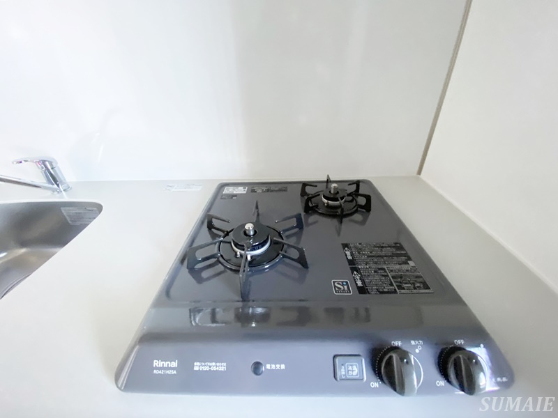 Alivis東十条のキッチン|2口コンロです☆