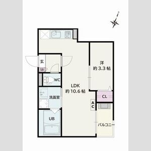 Jack kamishigeharaⅠ　　刈谷市近郊の賃貸はクラスホーム刈谷店の間取り
