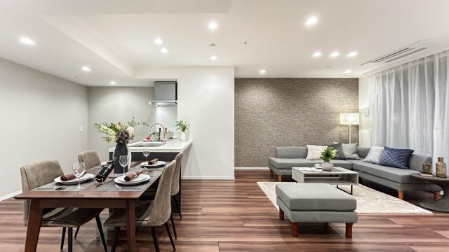 THE TOKYO TOWERSの居間・リビング|おしゃれなリビングです