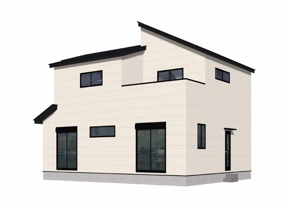 北九州市や阿多西区御開3丁目7期1号棟の外観パース|外観パースです