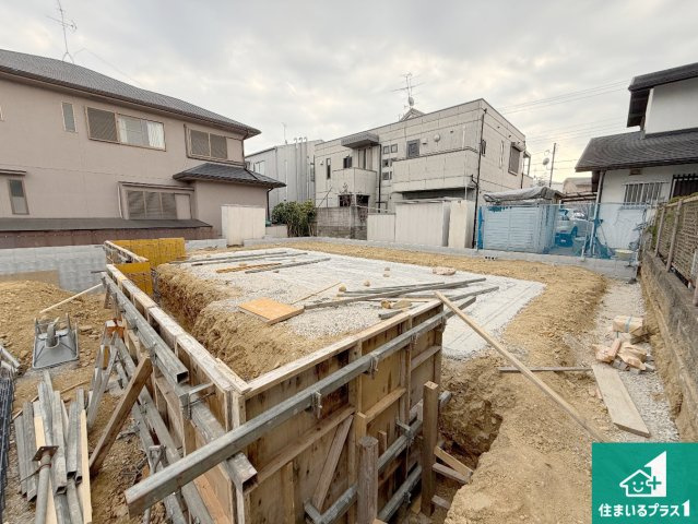河内長野市緑ケ丘北町　第1期　新築一戸建ての外観|現在の進捗状況です！順調に作業進行中、完成が待ち遠しいです！詳細の間取り等、お気軽にお問い合わせください！