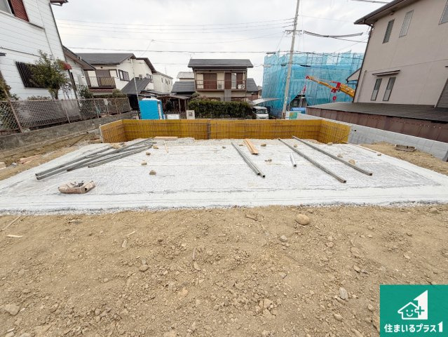 河内長野市緑ケ丘北町　第1期　新築一戸建ての外観|現在の進捗状況です！順調に作業進行中、完成が待ち遠しいです！詳細の間取り等、お気軽にお問い合わせください！