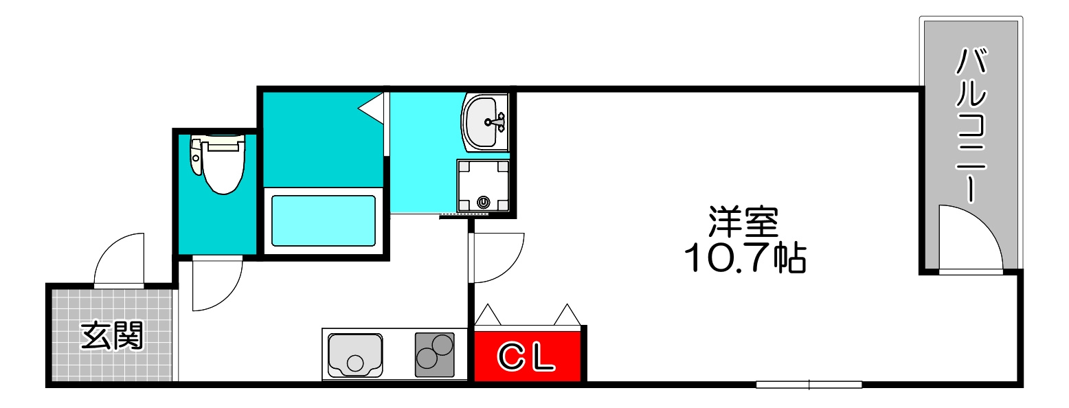 フジパレス住吉長居Ⅰ番館の間取り