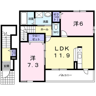 【間取り】 | ペルル　Ⅴ