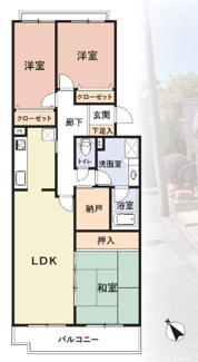 【間取り】 | リズ稲毛