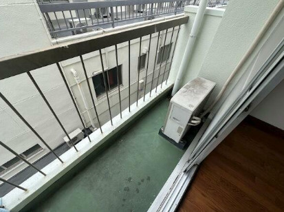 泉マンションのバルコニー