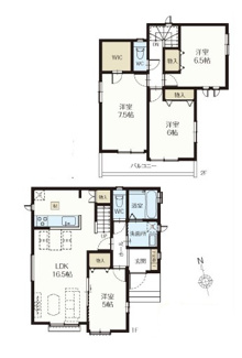 【間取り】 | 川口市安行領根岸　新築戸建　B号棟