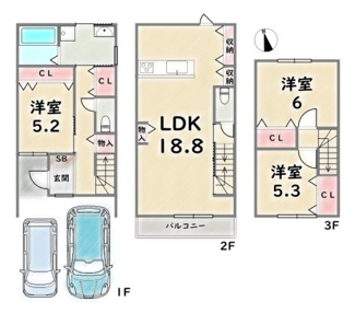 【間取り】 | 右京区嵯峨野芝野町