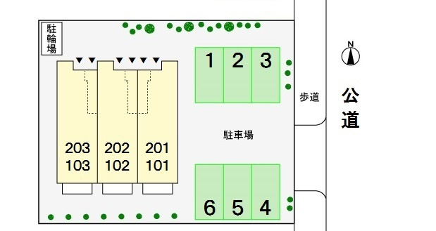 パルク プロムナードの駐車場