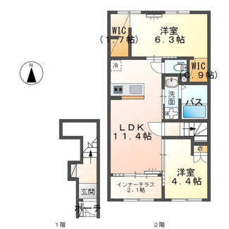 【間取り】 | Central　Garden　Ⅱ