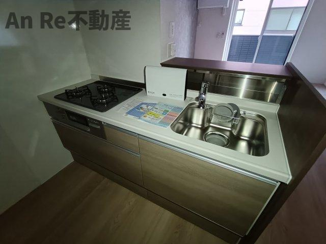 川口市戸塚２丁目のアパートのキッチン