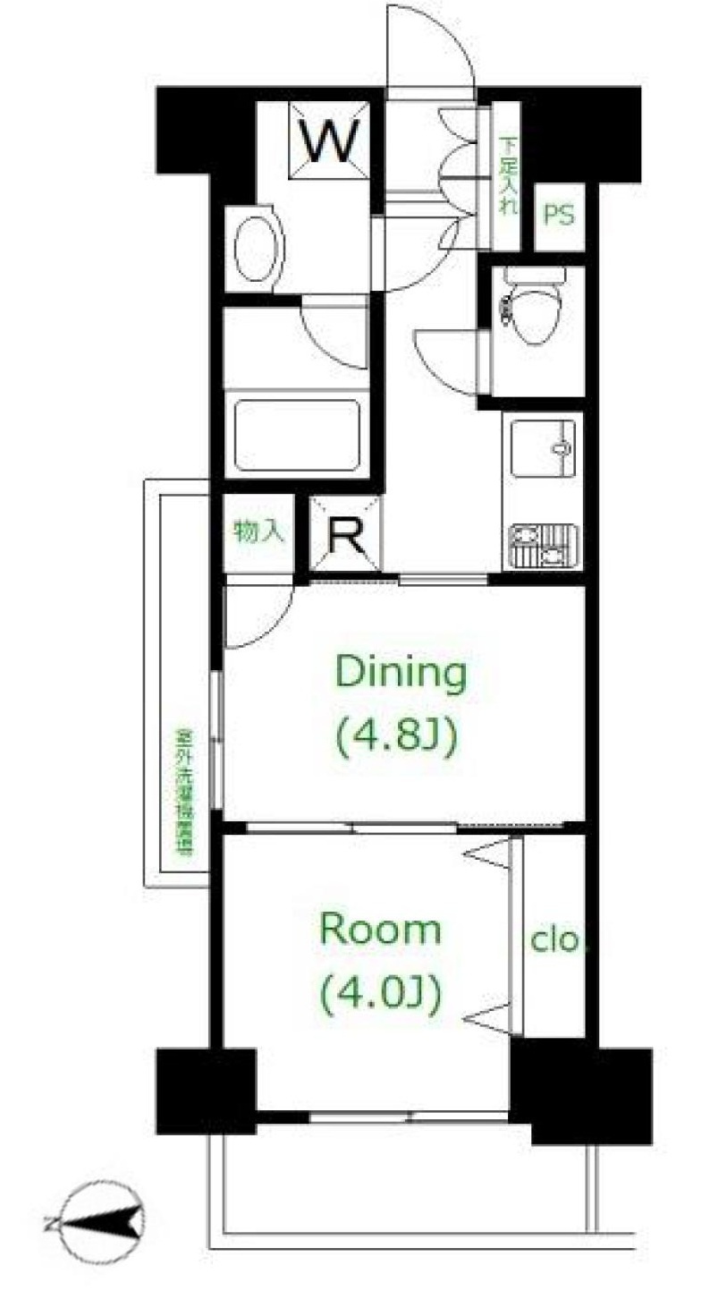 日神デュオステージ蔵前ネクストの間取り