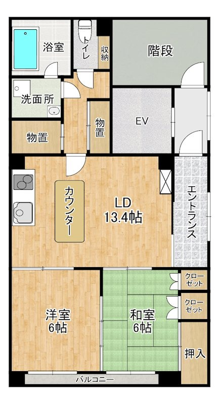 プルミエⅠの間取り