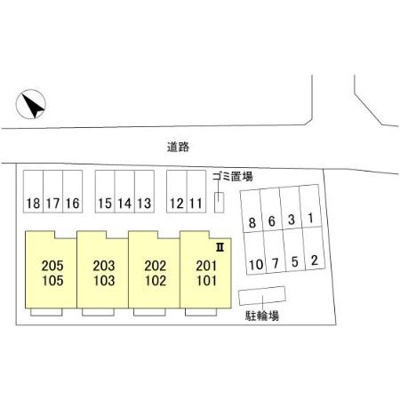 【区画図】 | ＴＯＲＩＳＩＡＳ花垣 Ⅱ