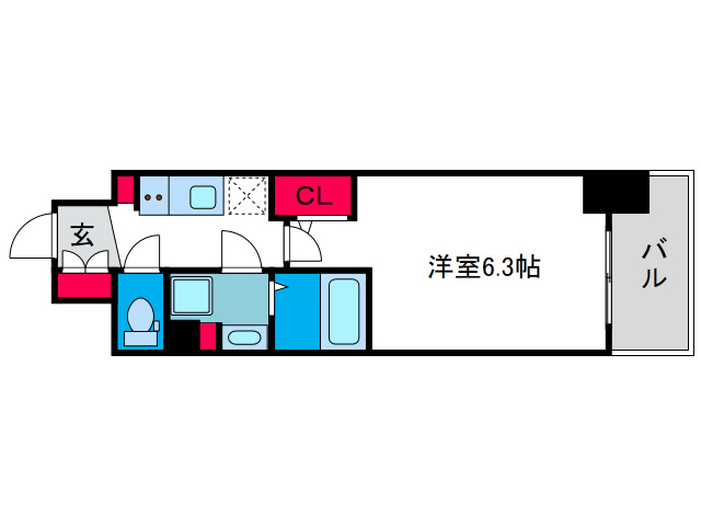 アドバンス天王寺南パキラの間取り
