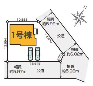 水戸市堀町2期　新築戸建の区画図