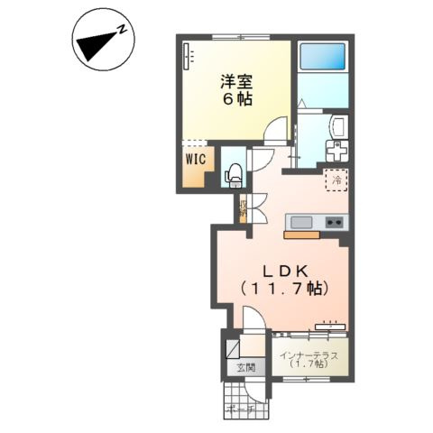 ディオ  ポルテの間取り