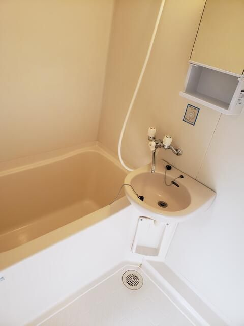 ハピネス２の浴室