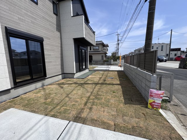 松戸市栄町西５丁目新築戸建【古ヶ崎小学校：9分】の庭|南側庭スペース