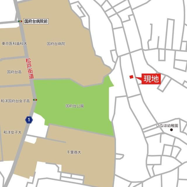 ガーデンコート真間Ⅱの地図