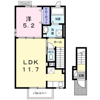 【間取り】 | Ｇｒｉｍｍ・ｈｉｌｌ　Ｂ