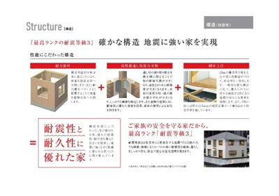 【その他】 | 瀬高町下庄建売 | 国内最高ランクの耐震等級3です。震災から家族の命を守ります