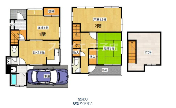 川口TWELVEハウスの間取り|間取りです☆