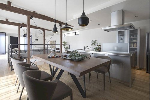 西宮市若草町２丁目新築戸建の居間・リビング|イメージパース