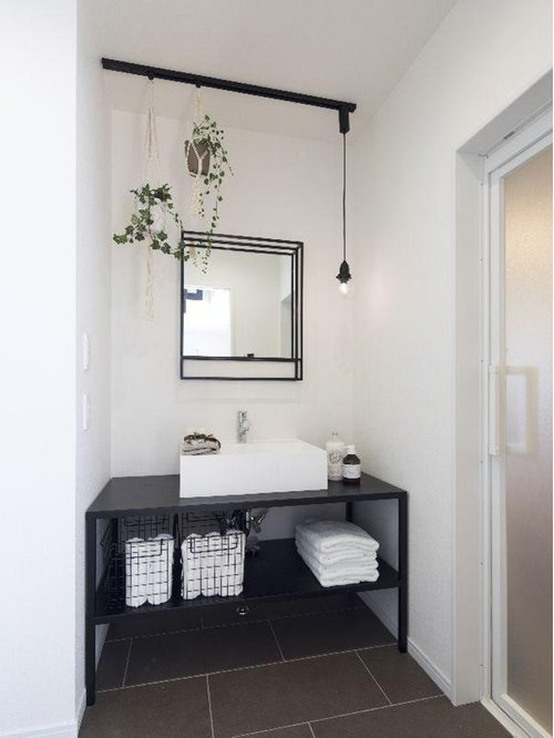 西宮市若草町２丁目新築戸建の独立洗面台|イメージパース