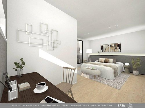 西宮市若草町２丁目新築戸建の洋室|イメージパース