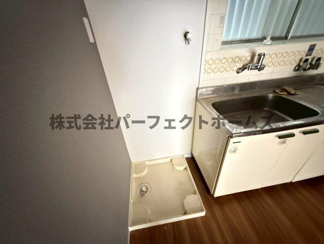 御幸東町戸建　賃貸の設備|洗濯機置場です