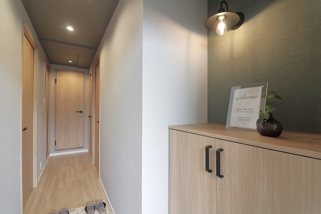 【玄関】 | リブコート鴫野 | シンプルなシューズボックス付きです♪