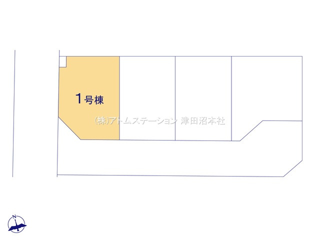 【区画図】 | アトムセレクト船橋市芝山9期　1号棟