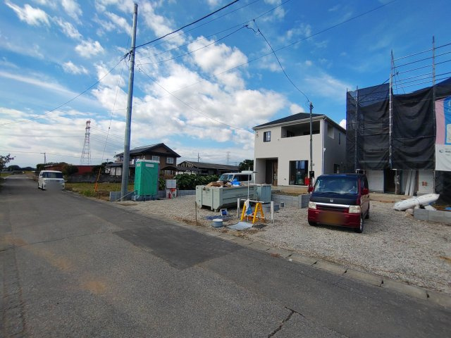 新築戸建・新築建売　太田市新田上江田町第1　綿打小学校・綿打中学校の前面道路含む現地写真