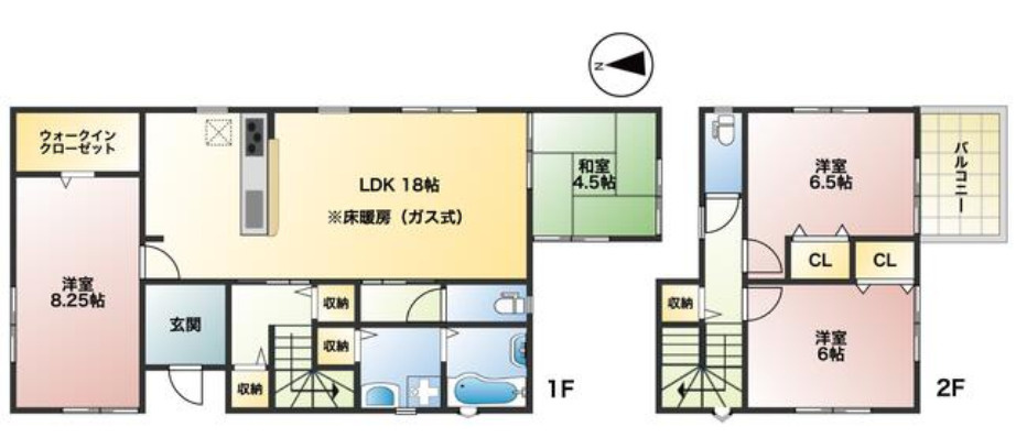 高砂市阿弥陀町北池　中古戸建の間取り|4LDK＋WICです。