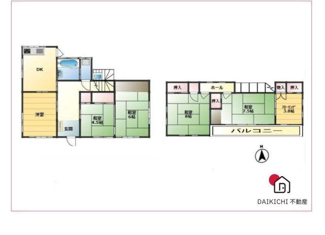 【間取り】 | 熊谷市柿沼　中古戸建