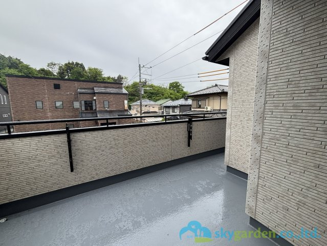 小田原市小竹　新築戸建　全2号棟1号棟のバルコニー