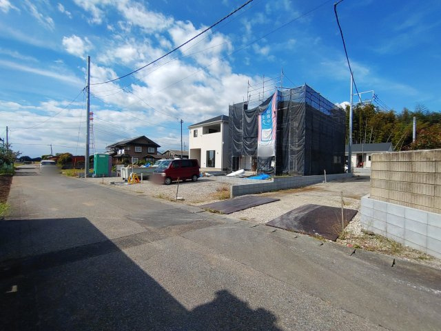 新築戸建・新築建売　太田市新田上江田町第1　綿打小学校・綿打中学校の前面道路含む現地写真