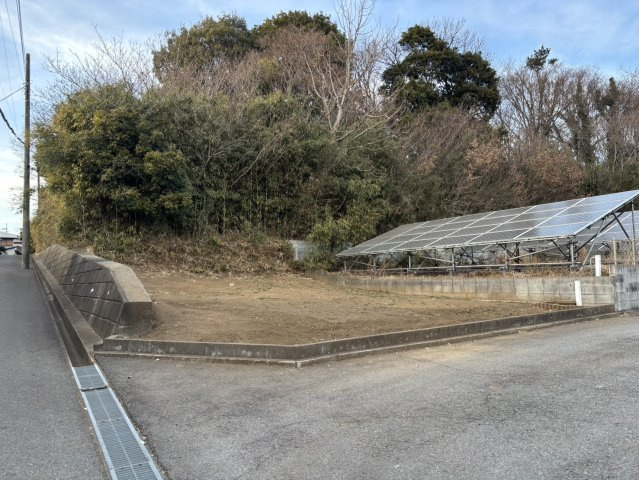 野田市木野崎　売地42坪の前面道路含む現地写真