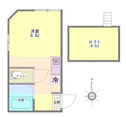 【間取り】 | ロフト付き！ワンルームのお部屋です！